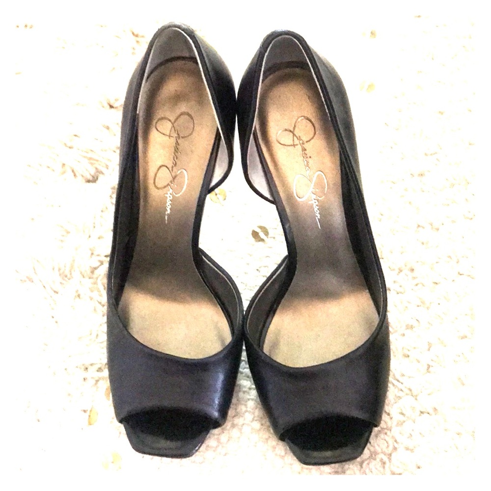 Jessica Simpson peep toe pumps